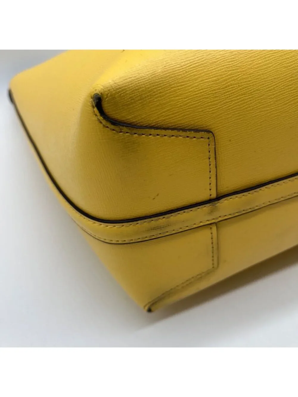 Kate Spade Yellow Pebbled Leather Tote Bag